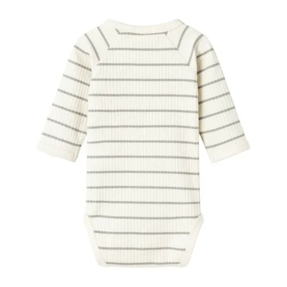 Lil' Atelier Romper - Gestreept - Mt. 56 - Coconut Milk