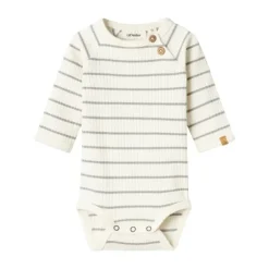 Lil' Atelier Romper - Gestreept - Mt. 56 - Coconut Milk