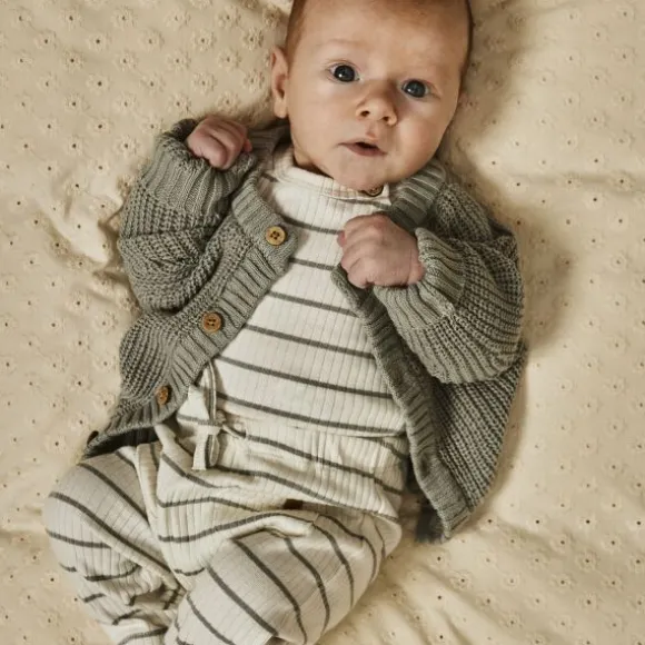 Lil' Atelier Romper - Gestreept - Mt. 56 - Coconut Milk