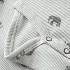 Lil Atelier Romper - Mt. 56 - Glacier Gray Elephant