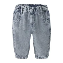 Lil' Atelier Spijkerbroekje - Maat 56 - Medium Blue