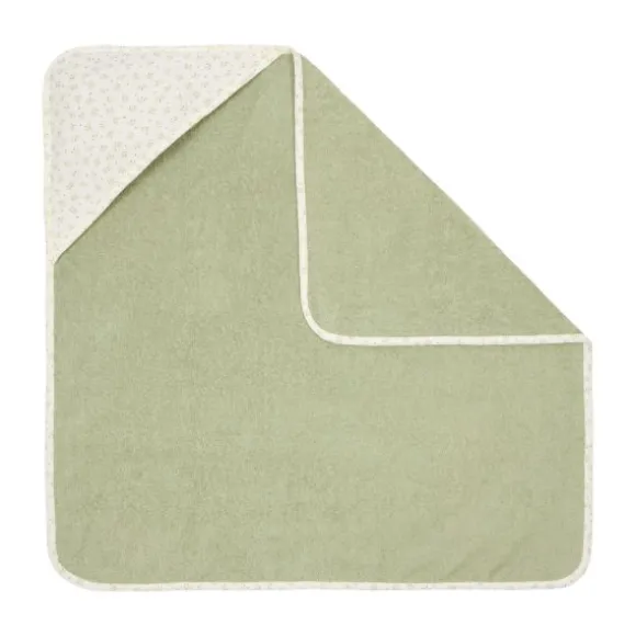 Little Dutch Badcape Baby - Blueberry Leaves - 75x75 cm
