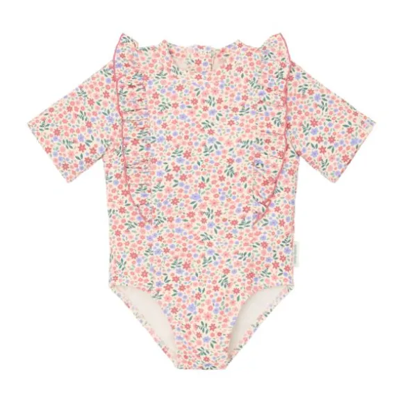 Little Dutch Badpak met Korte Mouwen - Dreamy Flowerfield - Maat 62/68