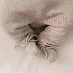 Little Dutch Gebreid Boxpakje - Soft Beige Melange - 62