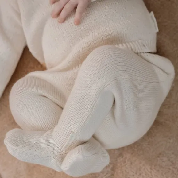 Little Dutch Gebreide Broek - NOOS - Off White - 44