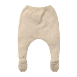 Little Dutch Gebreide Broek - Soft Beige Melee - 44