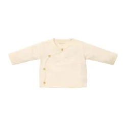 Little Dutch Lange Mouw Overslag T-Shirt - Maat 44 - Creme