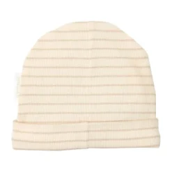 Little Dutch Muts - Soft Beige Stripe - 3-6 Mnd