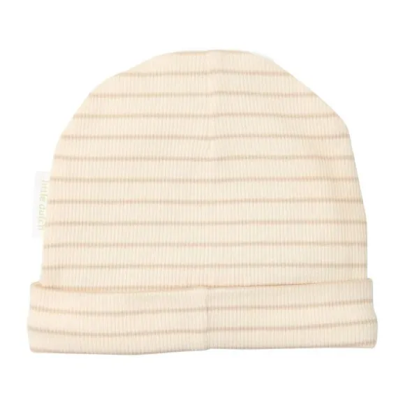 Little Dutch Muts - Soft Beige Stripe - 3-6 Mnd