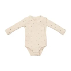 Little Dutch Newborn NOOS Little Farm Romper - Overslag lange mouw maat 50 - Green leaves