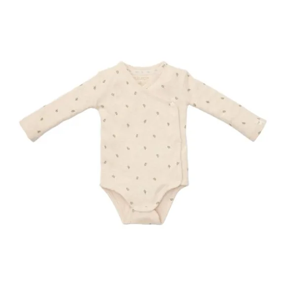 Little Dutch Newborn NOOS Little Farm Romper - Overslag lange mouw maat 50 - Green leaves