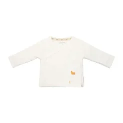 Little Dutch Newborn NOOS Little Farm T-shirt overslag lange mouw - 62 - Off White