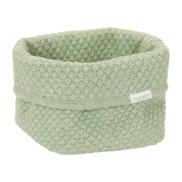 Little Dutch Pure Commodemandje Klein - 15 x 15 x 15 cm - Gebreid - Sage