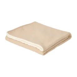 Little Dutch Pure Ledikantdeken Gebreid/Fleece - 110 x 140 cm - Soft Beige
