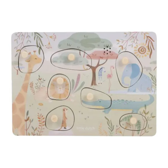 Little Dutch Safari Friends Geluidenpuzzel