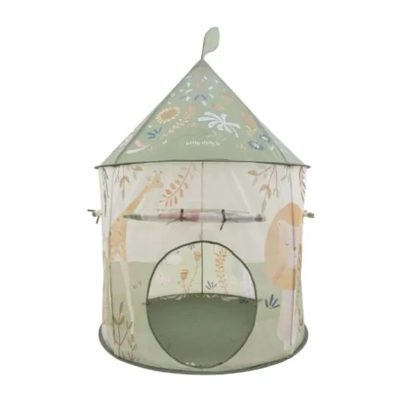 Little Dutch Speeltent Met Kruiptunnel - Safari - Groen