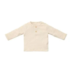Little Dutch Stripe Lange Mouw T-Shirt - Maat 44 - Soft Beige