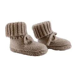 Lodger Buffalo Slofjes - Merinowol - 0-6 mnd - Beige