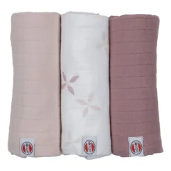 Lodger Hydrofieldoek - 3 Stuks - 70 x 70 cm - Matcha - Rose