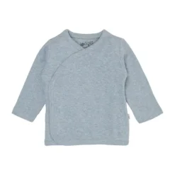 Lodger Melange Overslag Shirt - Maat 56 - Blue Fogg
