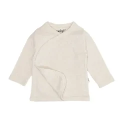 Lodger Melange Overslag Shirt - Maat 62 - Birch