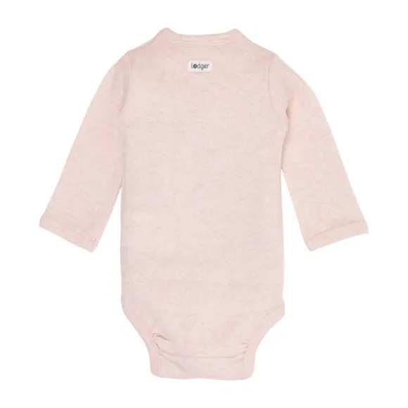 Lodger Melange Romper Lange Mouw - Maat 68 - Tan