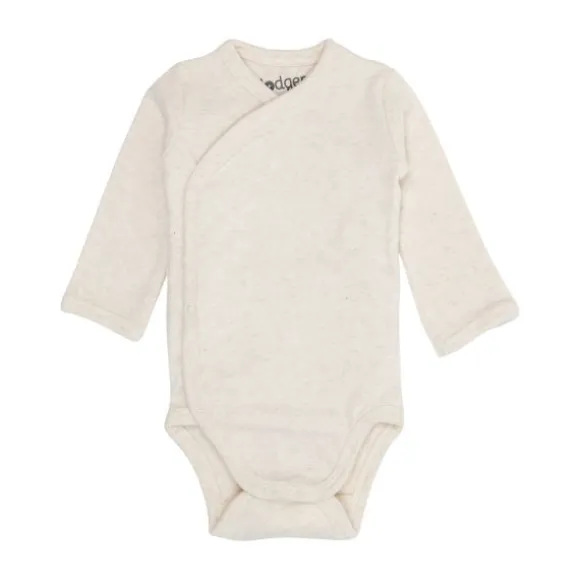 Lodger Melange Romper Lange Mouw - Maat 68 - Birch