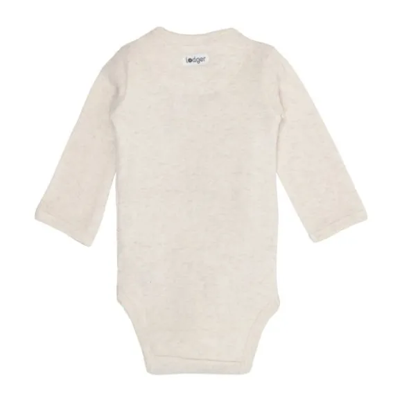 Lodger Melange Romper Lange Mouw - Maat 68 - Birch