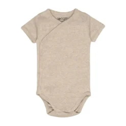 Lodger Overslagromper Korte Mouw - Maat 56 - Melange Beige