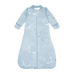 Lodger Slaapzak Hopper Met Afristbare Mouwen - Maat 86/98 - Matcha Blue Fogg