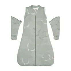 Lodger Slaapzak Hopper Met Afristbare Mouwen - Maat 86/98 - Matcha Blue Fogg