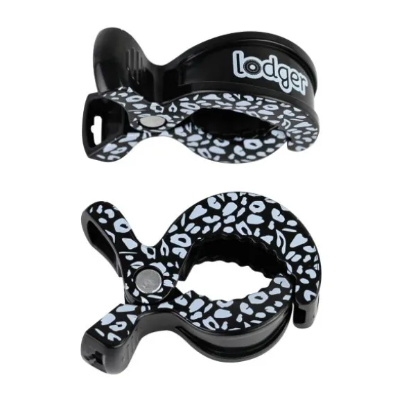Lodger Swaddle Printed Clips Black Dot 2 Stuks