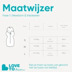Love To Dream SwaddleUp™ 1.0 TOG - Fase 1 - Maat M - Oatmeal