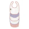 Lässig Slabbetjes Set van 5 - Happy Fruits - Peach/Pastel Lilac
