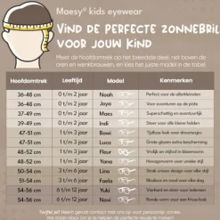 Maesy Zonnebril - Bowi - 1 t/m 3 jaar - Beige Ecru
