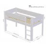 Manis-h Frej Halfhoogslaper - 90 x 160 cm - Snow White
