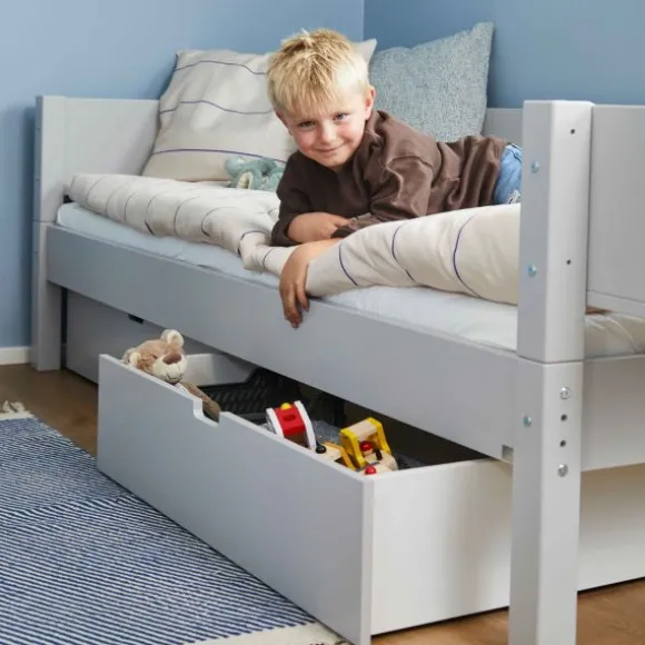 Manis-h Sif Combinatiebed Incl. Lades - 90 x 200 cm - Snow / Beuken