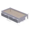 Manis-h Ull Combinatiebed Incl. Lades - 90 x 200 cm - Snow White / Snow White