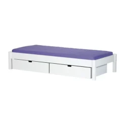Manis-h Ull Combinatiebed Incl. Lades - 90 x 160 cm - Snow White