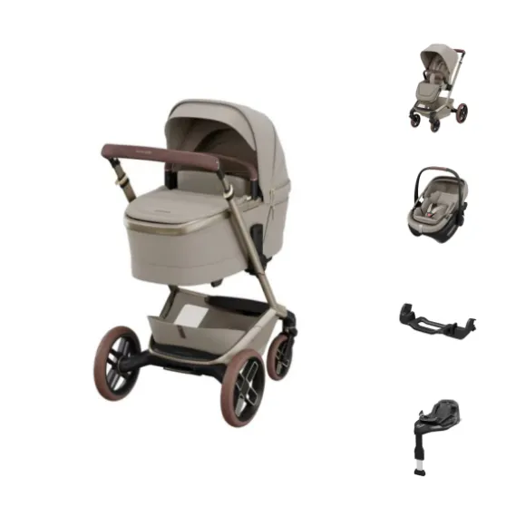Maxi-Cosi Fame Kinderwagen Twillic Green | Maxi-Cosi Coral Slide Pro Autostoel | Familyfix Slide Pro | Fame / Coral Slide Pro Adapters