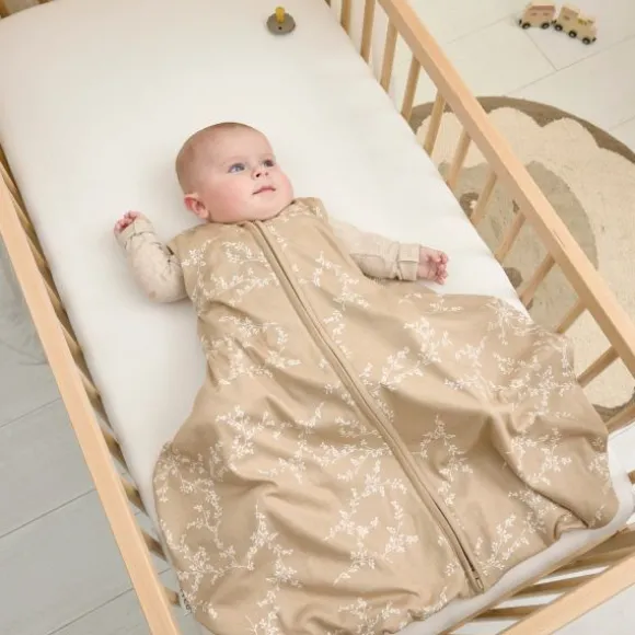 Meyco Baby Branches baby slaapzak heupdysplasie - sand - 70cm | Babypark