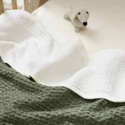Meyco Baby Ledikantlaken - 100 x 150 cm - Pre-washed Hydrofiel - Offwhite