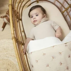 Meyco Baby Ledikantlaken - 100 x 150 cm - Pre-washed Hydrofiel - Offwhite