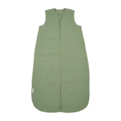 Meyco Baby Uni baby slaapzak gevoerd - pre-washed hydrofiel - olive green - 60cm | Babypark