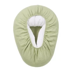 Meyco Baby Uni relaxhoes voor voedingskussen - pre-washed hydrofiel - soft olive 259.000.70.00