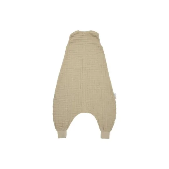Meyco Baby Uni Zomer Slaapoverall Jumper - 104 cm - Pre-Washed Hydrofiel - Sand
