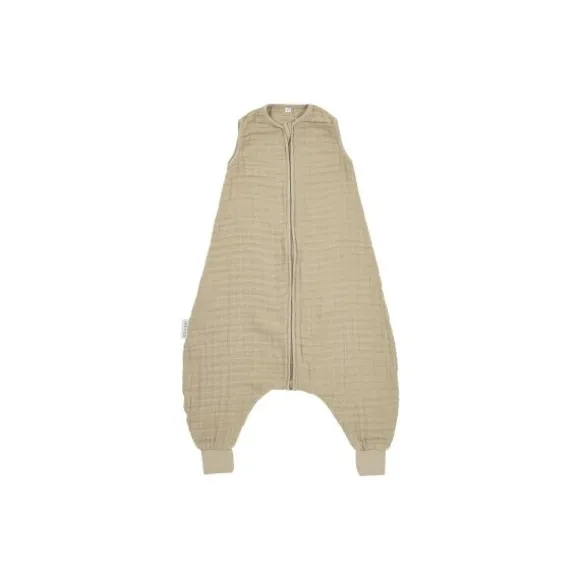 Meyco Baby Uni Zomer Slaapoverall Jumper - 104 cm - Pre-Washed Hydrofiel - Sand