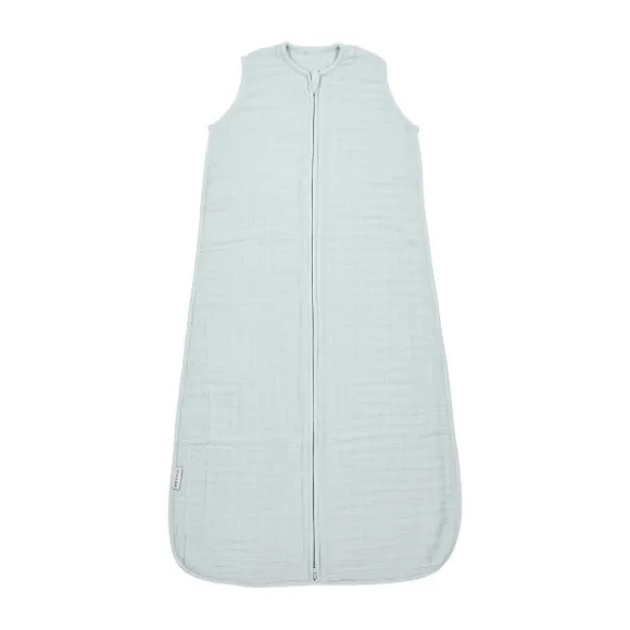 Meyco Baby Uni Zomerslaapzak - 70 cm - Pre-Washed Hydrofiel - Grey Blue