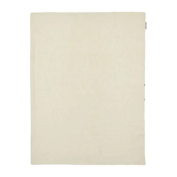 Meyco Deken Borduur Pre-Washed - Sweet Heart - Soft Sand - 100 x 150 cm