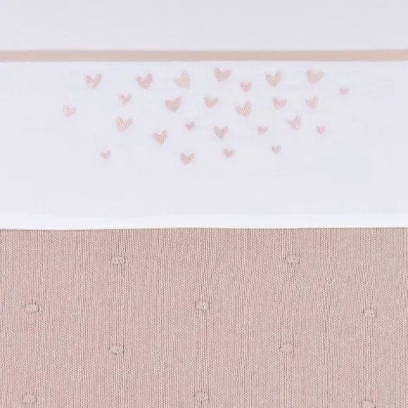 Meyco Hearts Wieglaken - 75 x 100 cm - Soft Pink